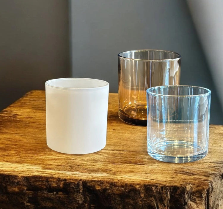 Cambridge Tumbler candle jars – premium, thick-walled seamless glass vessels, sturdy and elegant. Available in various scents and colours in Bathurst & Central West NSW.
