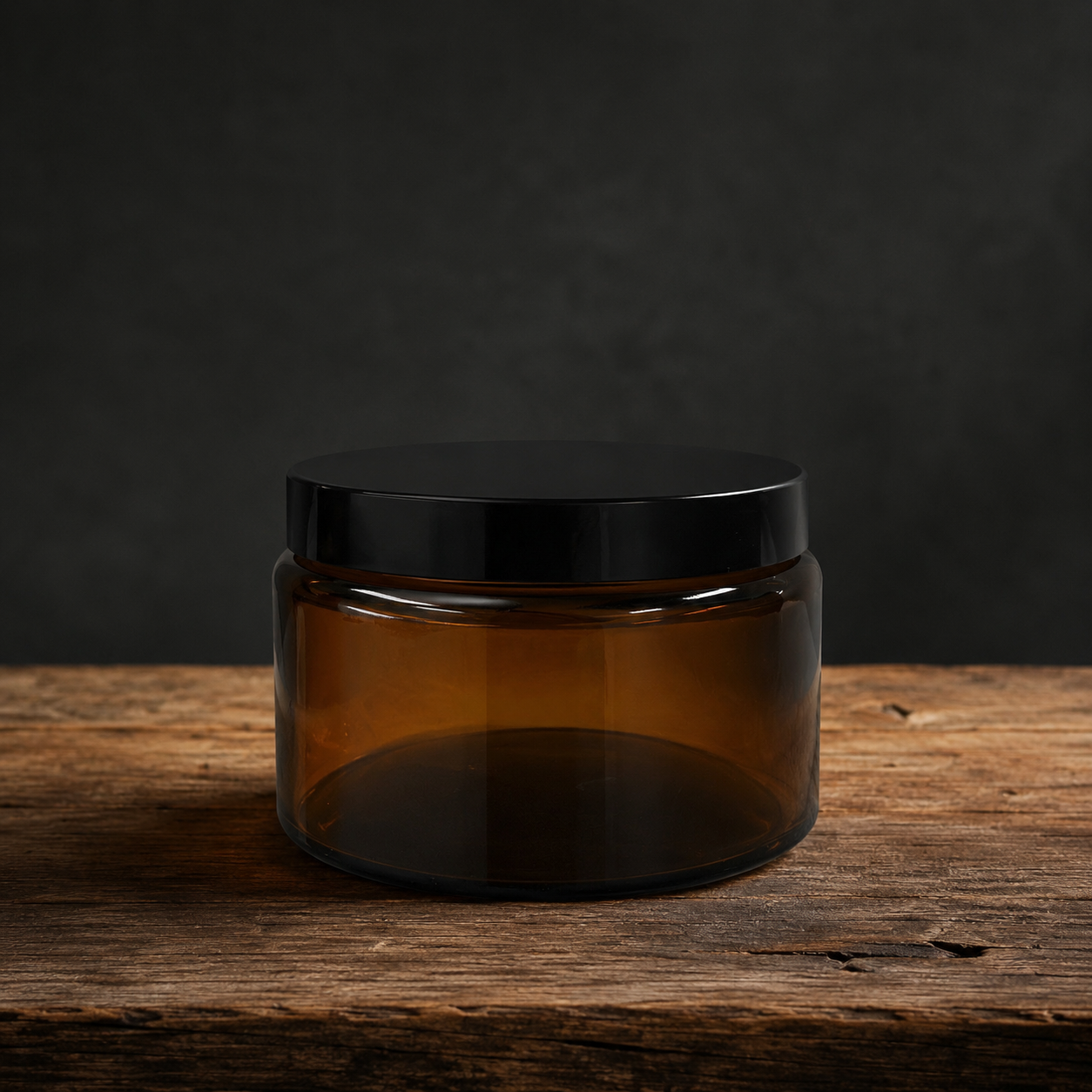 Amber Sealed Large candle vessel with black lid – The Coven Bx