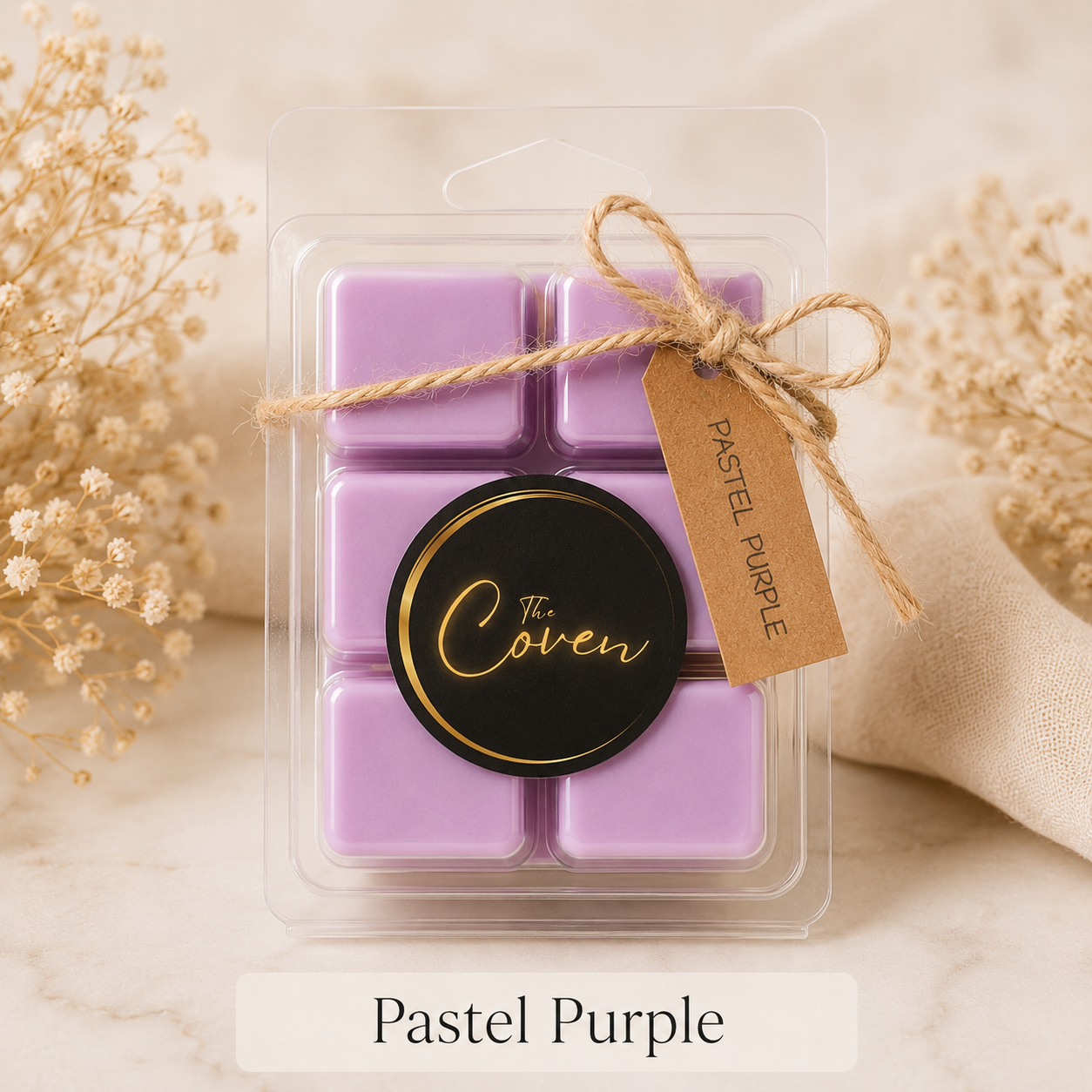 Pastel Purple Wax Melt Cubes in six-cube clamshell pack – The Coven Bx