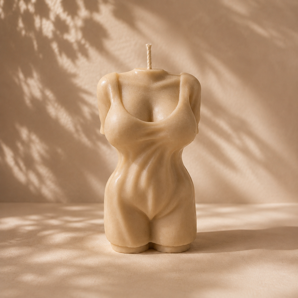 Sand Curved Female Torso Candle – The Coven Bx