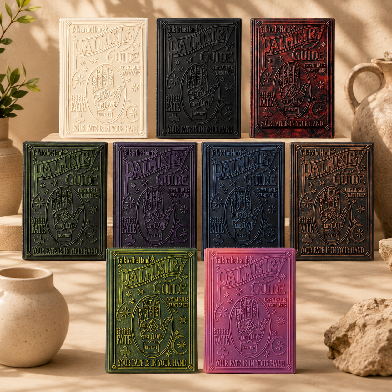 Custom Palmistry Guide Book Candle – The Coven Bx