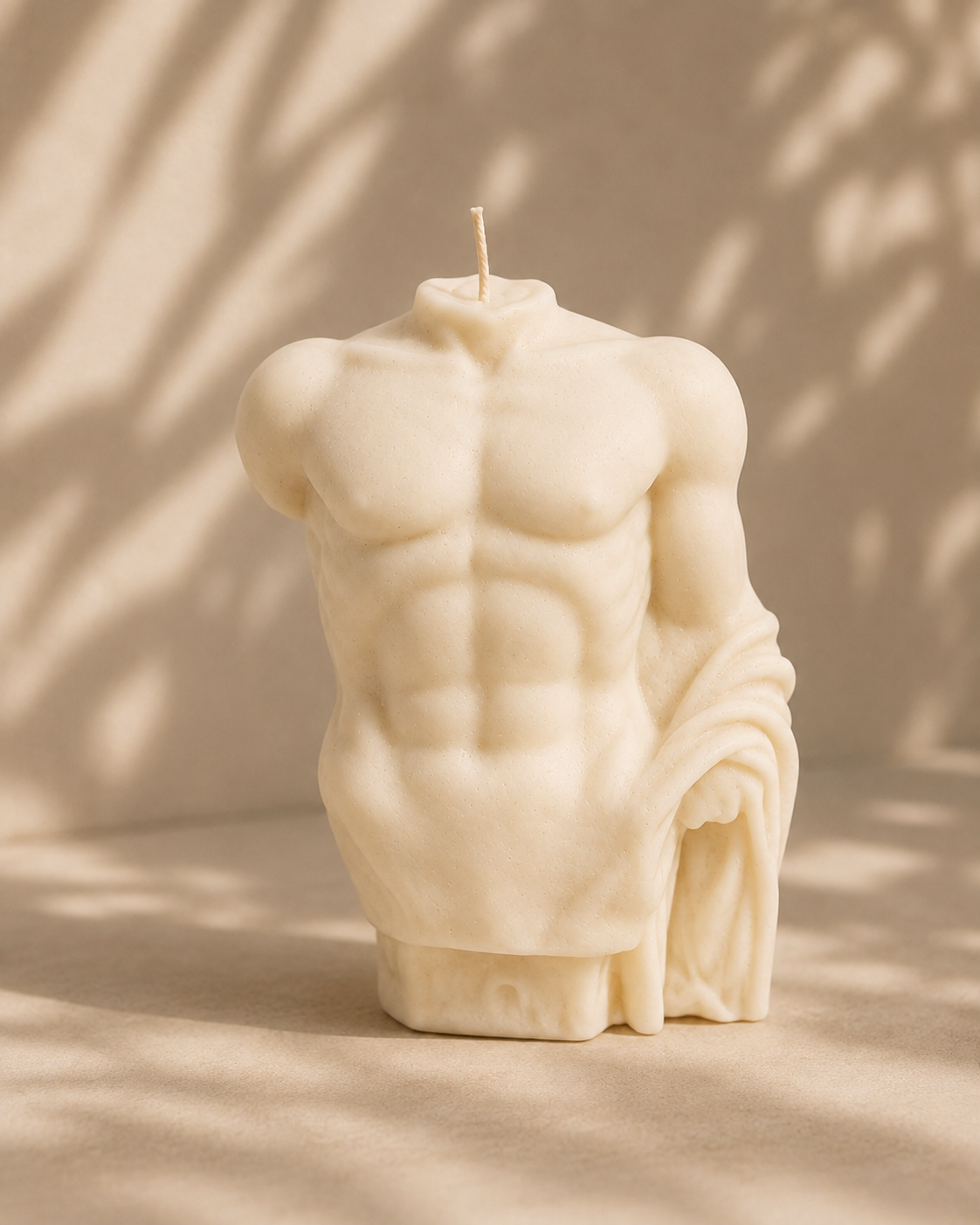 Natural Soy Draped Male Torso Candle – The Coven Bx
