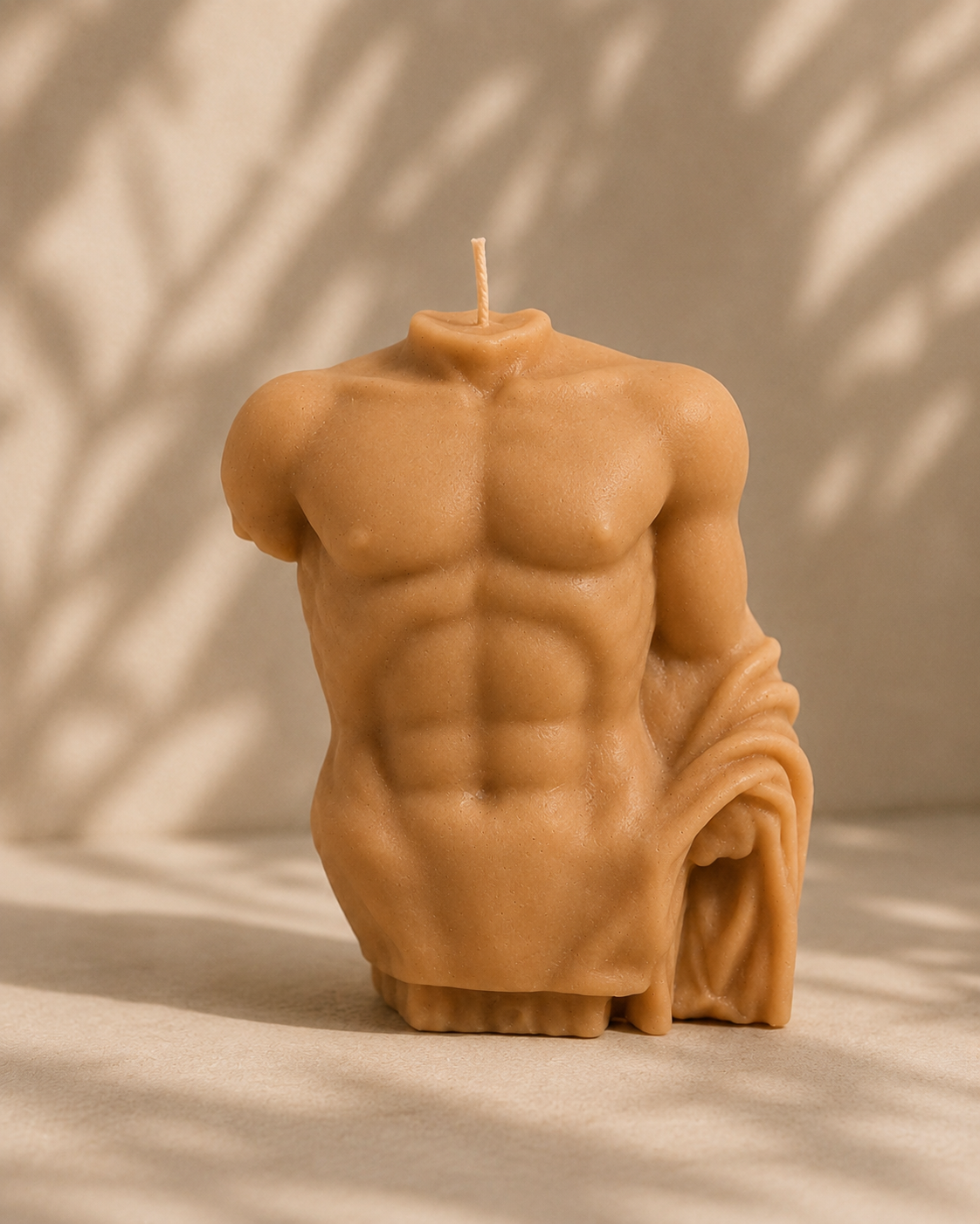 Caramel Draped Male Torso Candle – The Coven Bx