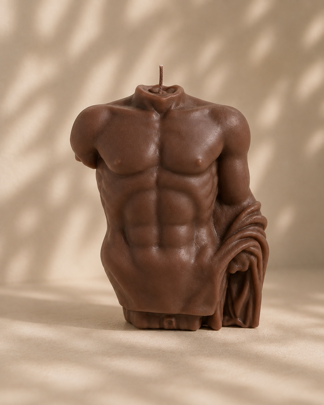 Chocolate Draped Male Torso Candle – The Coven Bx