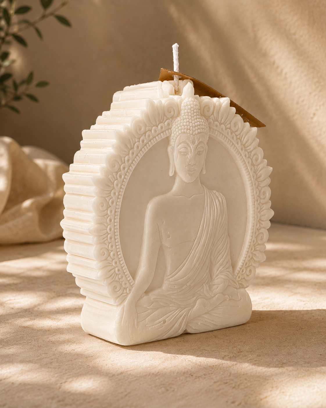 Natural Soy Buddha Relief Candle – The Coven Bx