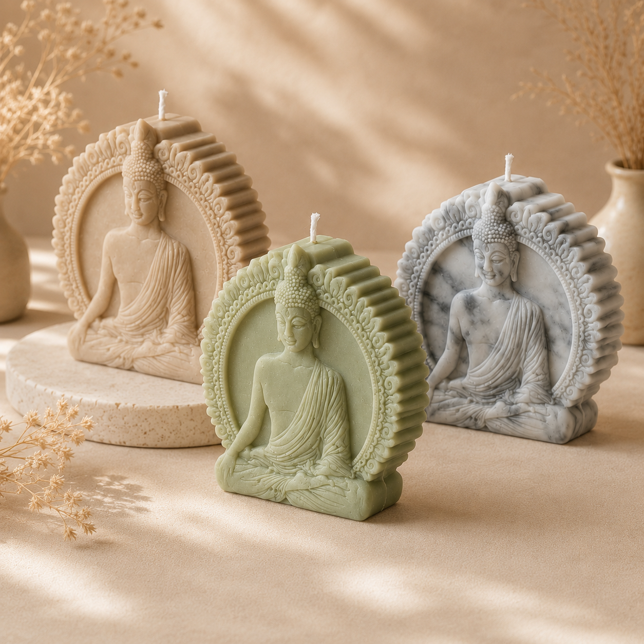 Buddha Relief Candle collection image Group