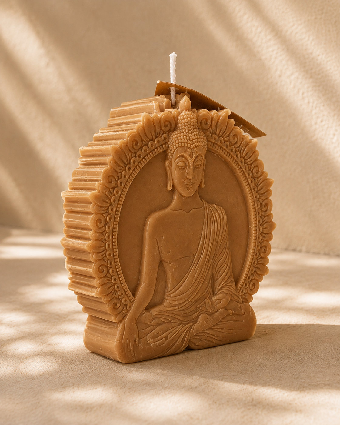 Caramel Buddha Relief Candle – The Coven Bx